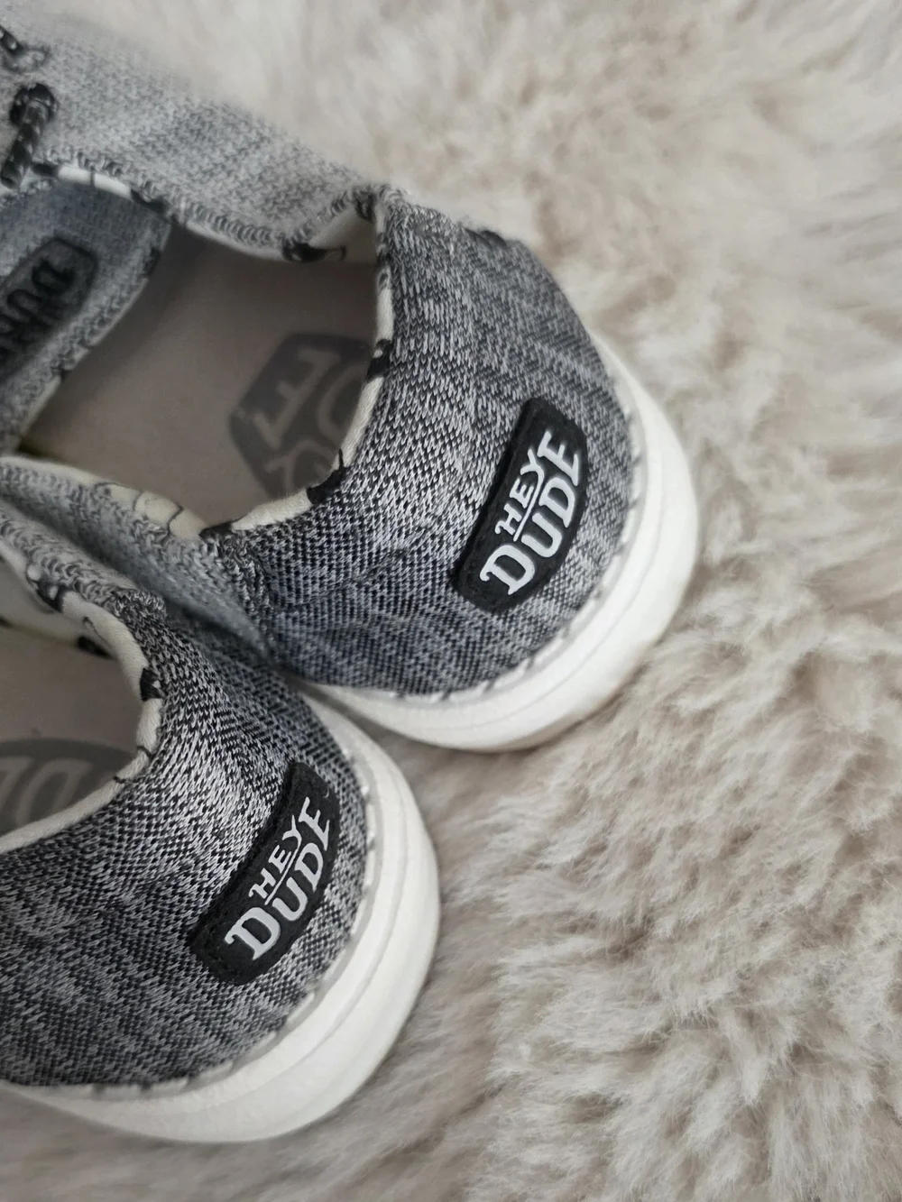 Hey Dude Wally Knit Slip-On Shoes in Gray